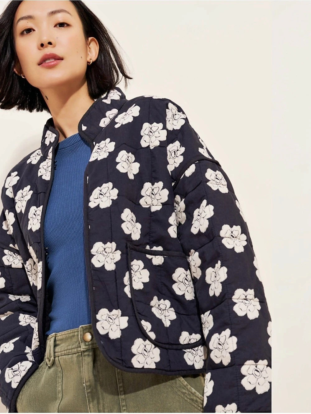 Free People Chloe Quilted Jacket
